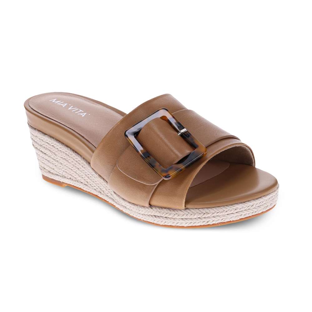 Dove Wedge Sandal - Tan