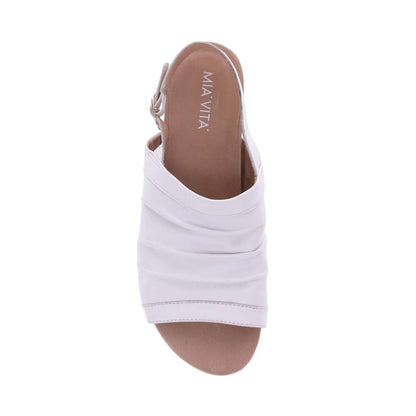 Mandy Flat Sandal - White
