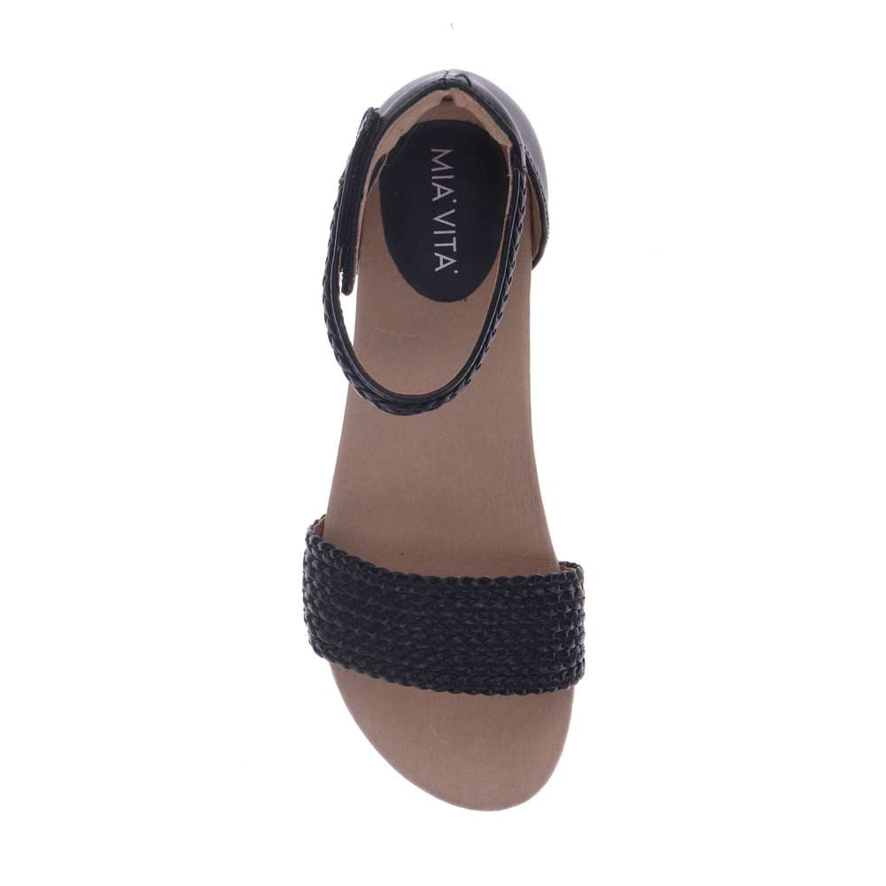 Moira Flat Sandal - Black