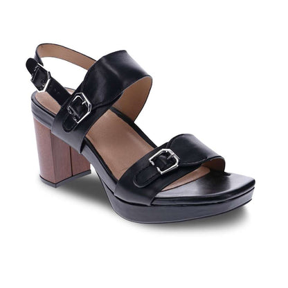 Tara Heeled Sandal - Black