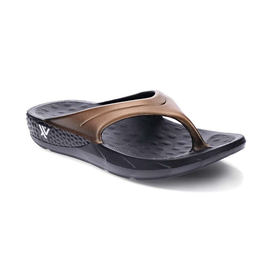 Vitality Toe Post Sandal - Black/Bronze