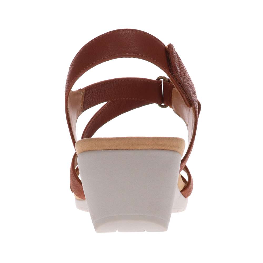 Casablanca Wedge - Cognac