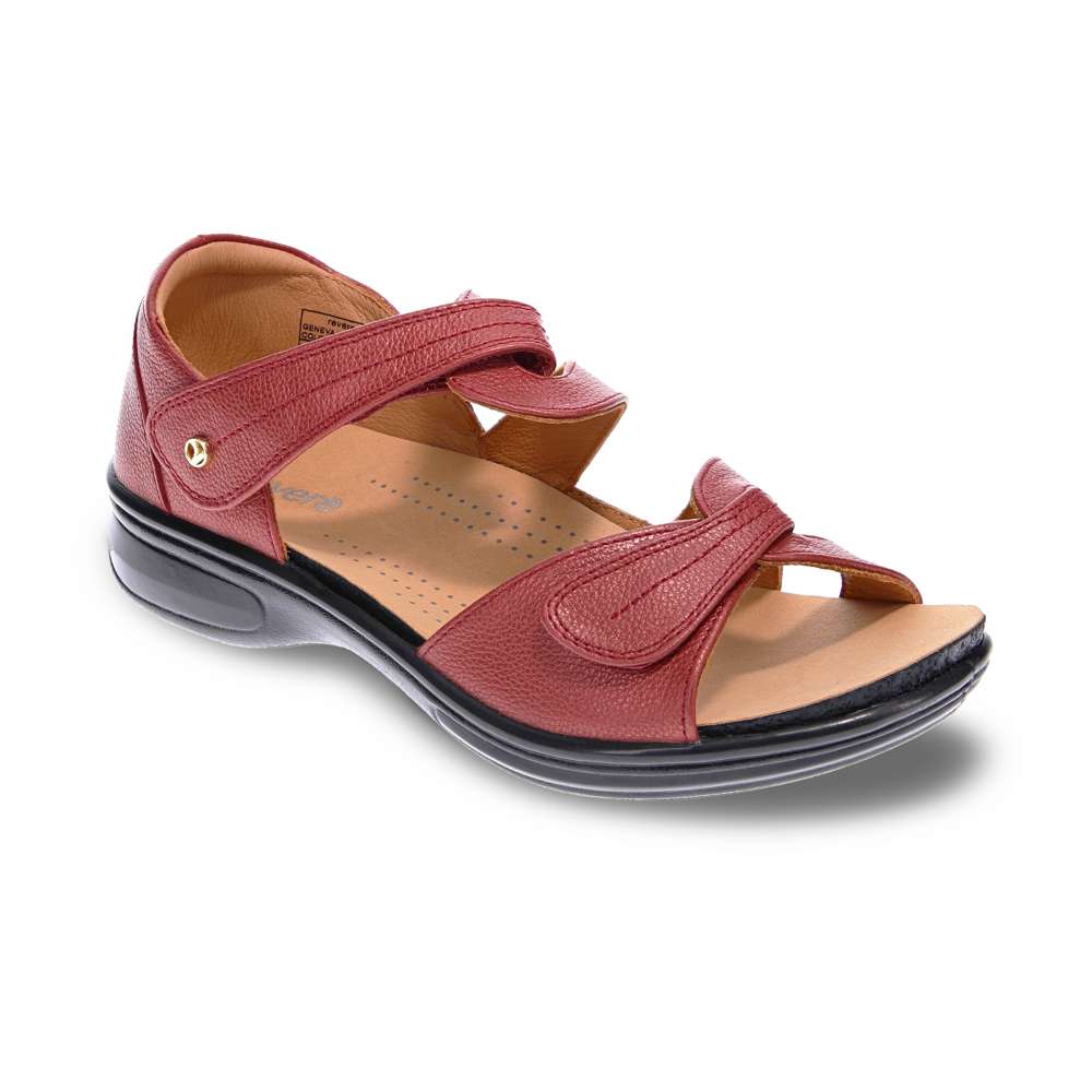 Geneva Sandal - Ruby Metallic