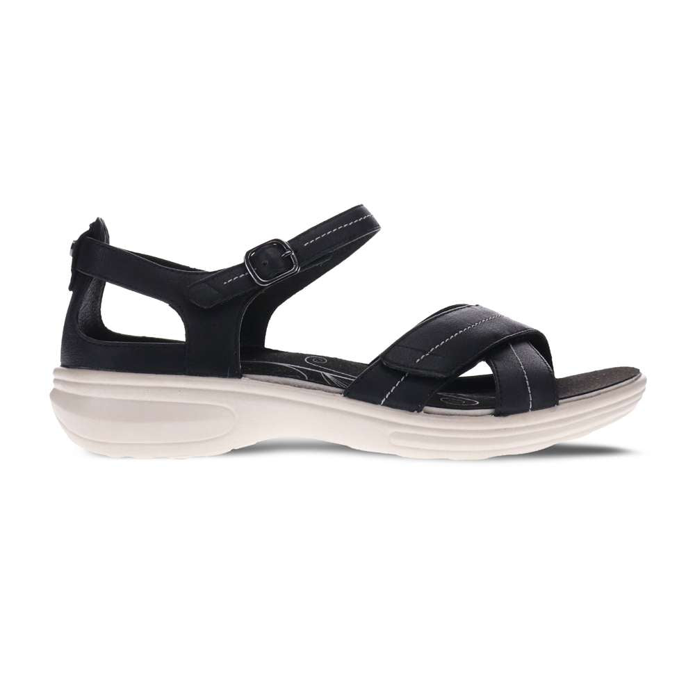 Lucea Sandal - Black French/ White