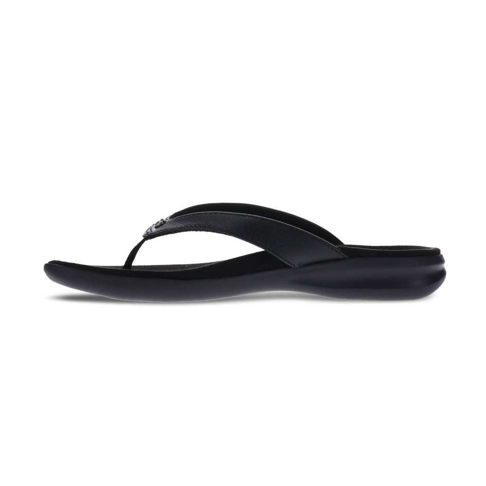 Newport Toe Post Sandal - Black