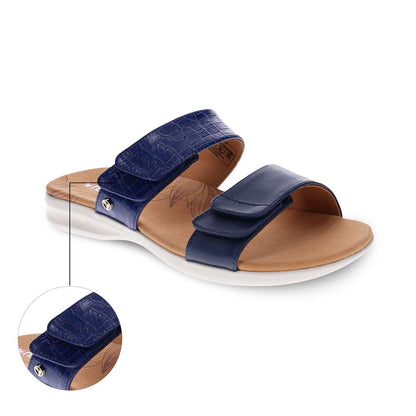 Seaside Slide Sandal - Blue French/Croc