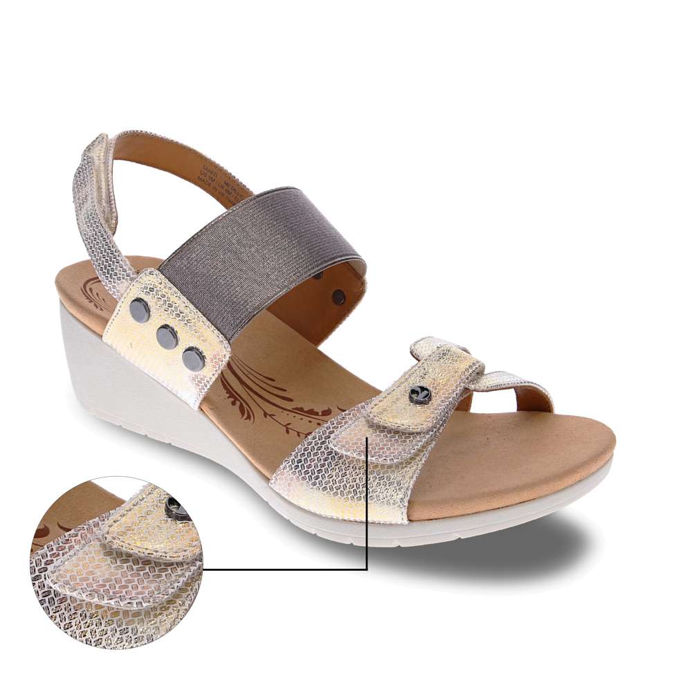 Tahiti Wedge - Metallic Interest
