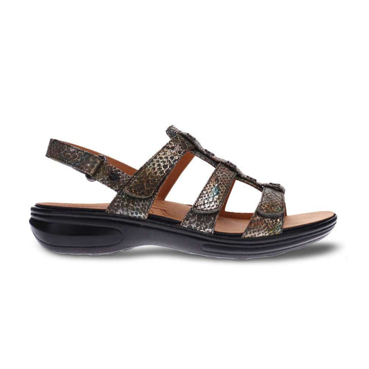 Toledo Backstrap Sandal - Peacock Python