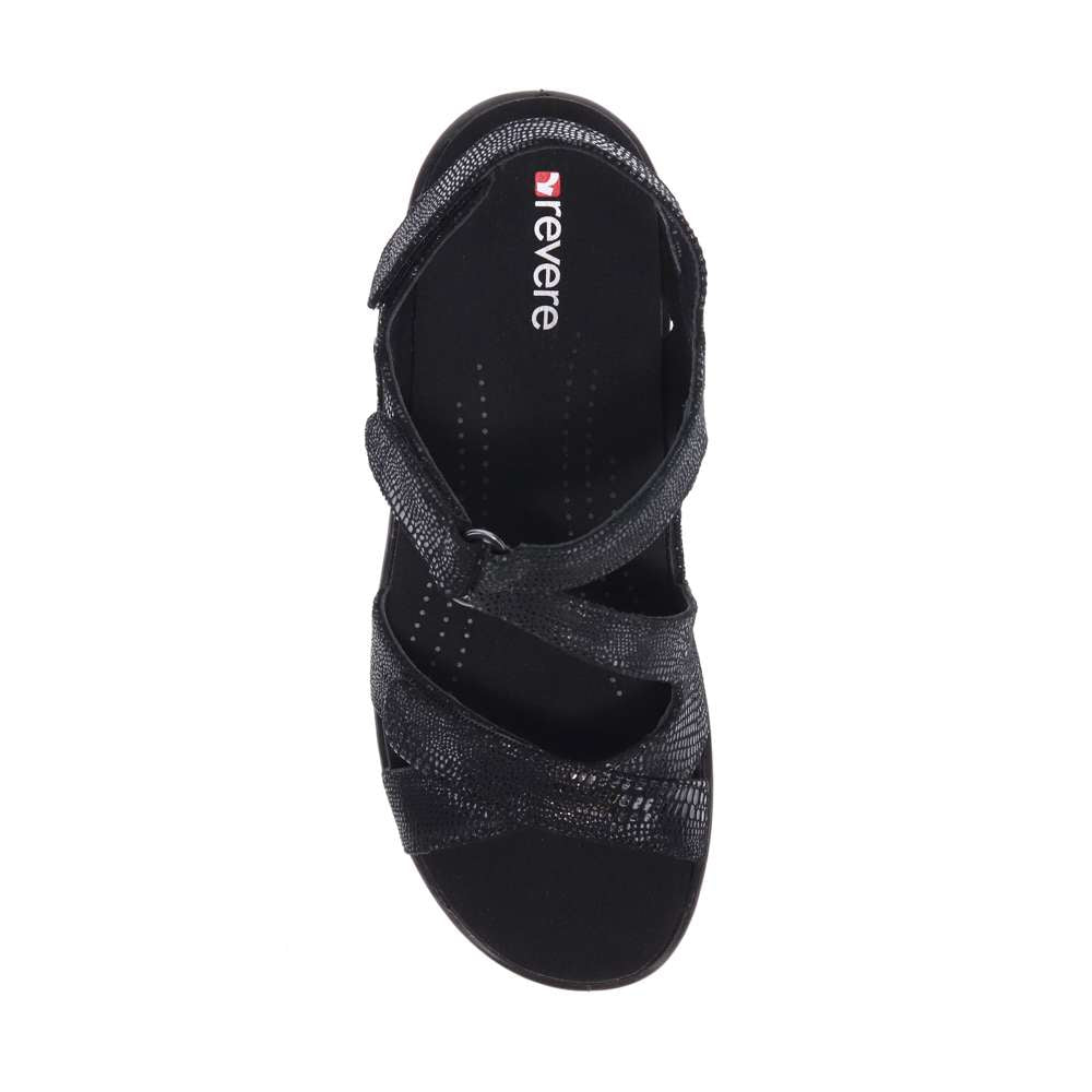 Zanzibar Adjustable Sandal - Black Lizard