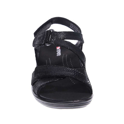 Zanzibar Adjustable Sandal - Black Lizard