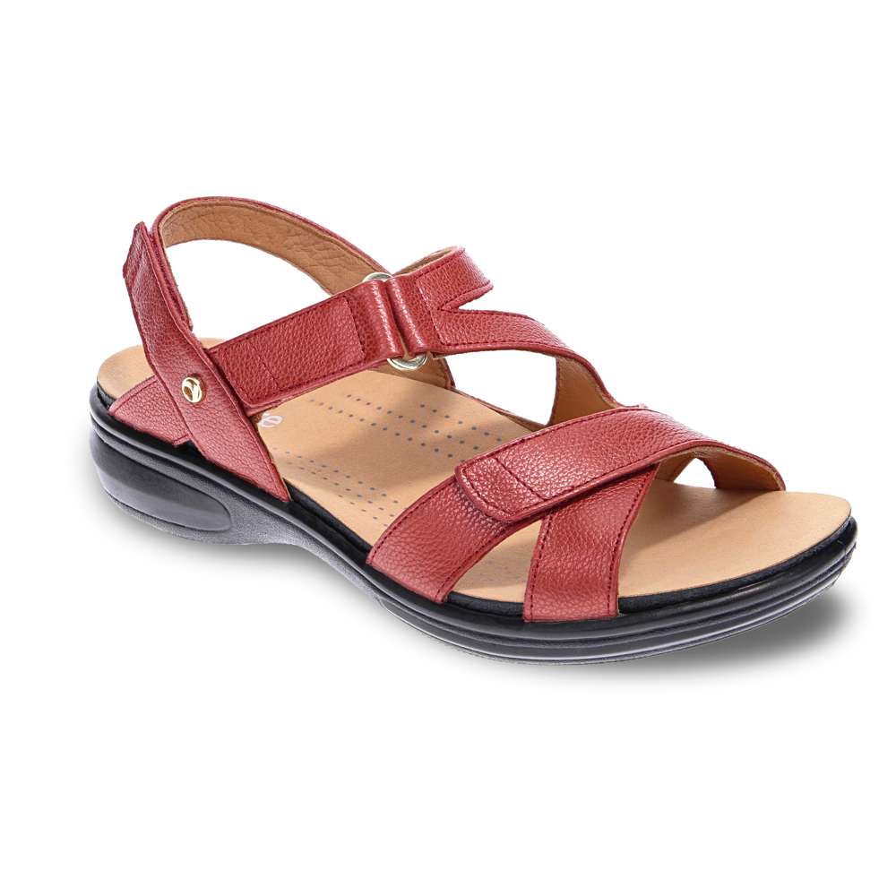 Zanzibar Adjustable Sandal - Ruby Metallic