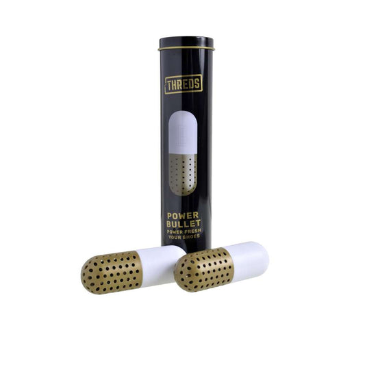 Power Bullet Ã¢â‚¬â€œ Shoe Deodoriser - White/Gold