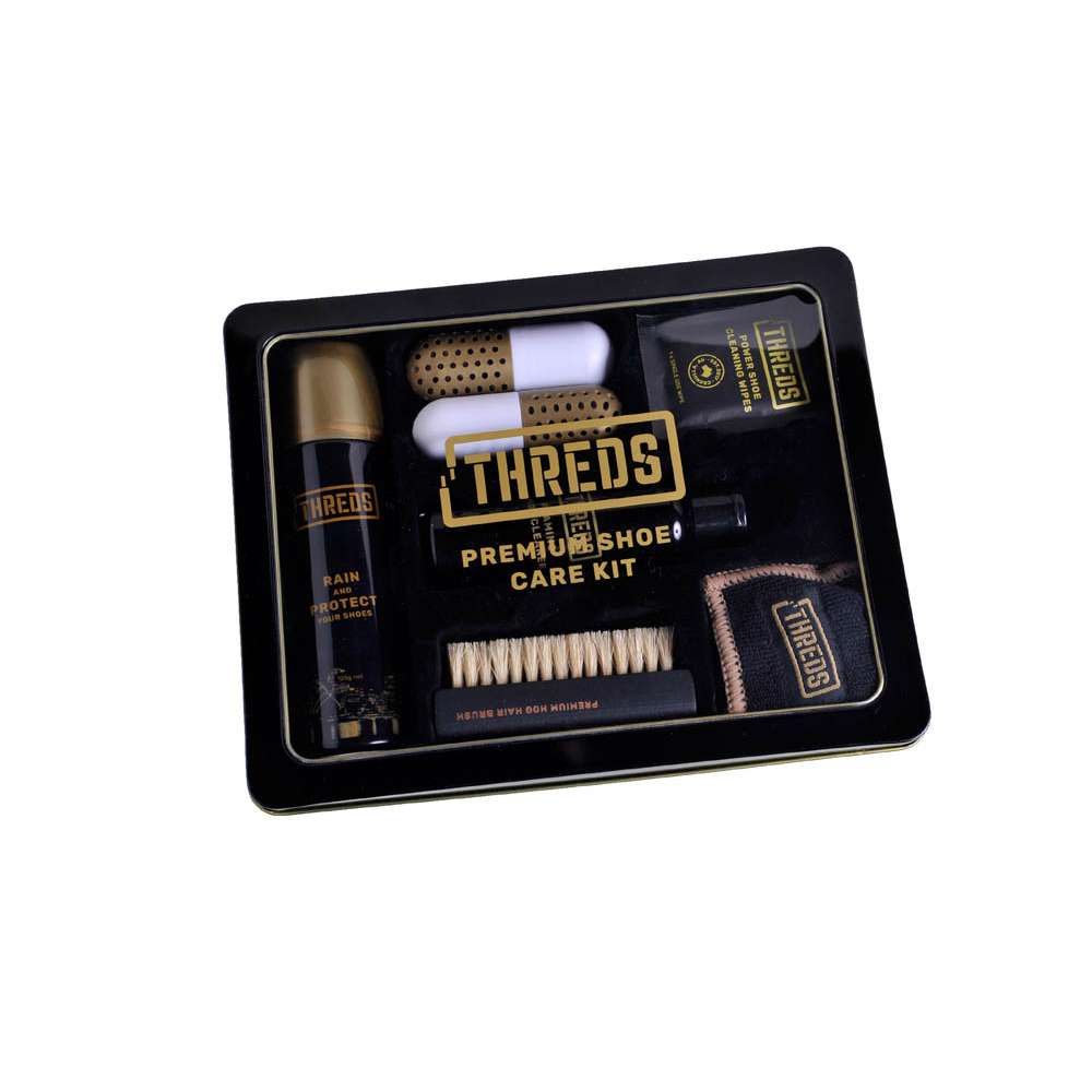 Premium Shoe Care Kit - Black/Copper