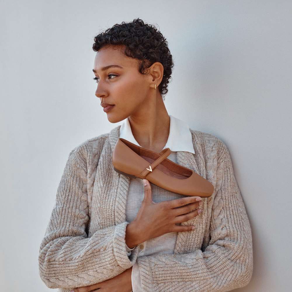 Alameda Mary Jane Flat - Camel