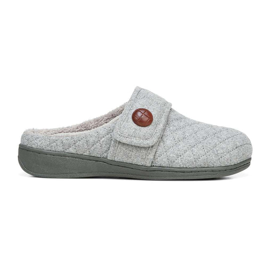 Carlin Mule Slipper - Light Grey