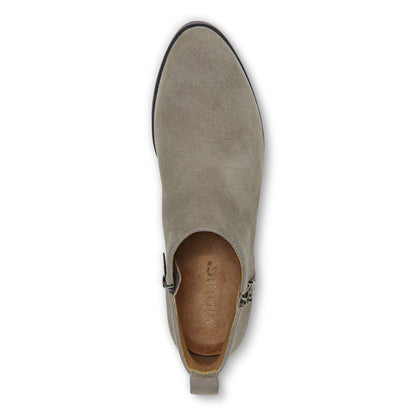 Cecily Ankle Boot - Stone Suede