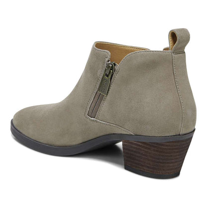 Cecily Ankle Boot - Stone Suede