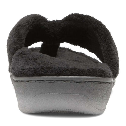 Gracie Toe Post Slipper - Black