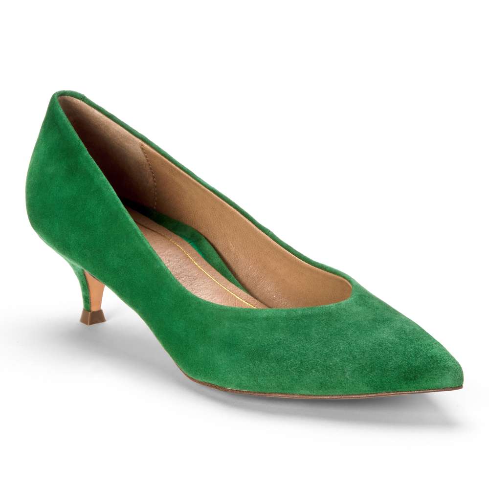 Josie Kitten Heel - Green