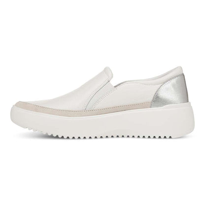 Kearny Platform Slip-On Sneaker - White Leather