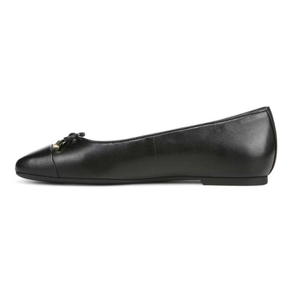 Klara Flat - Black Leather