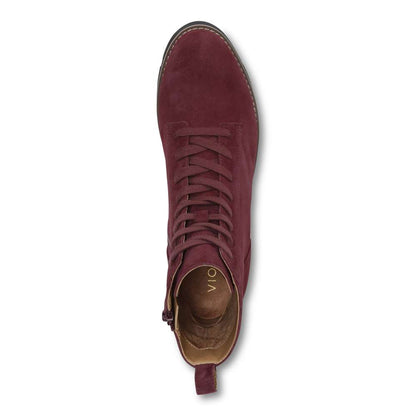 Lani Lace-Up Boot - Wine