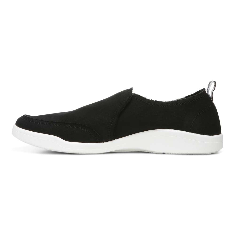 Malibu Slip-On Sneaker - Black Canvas