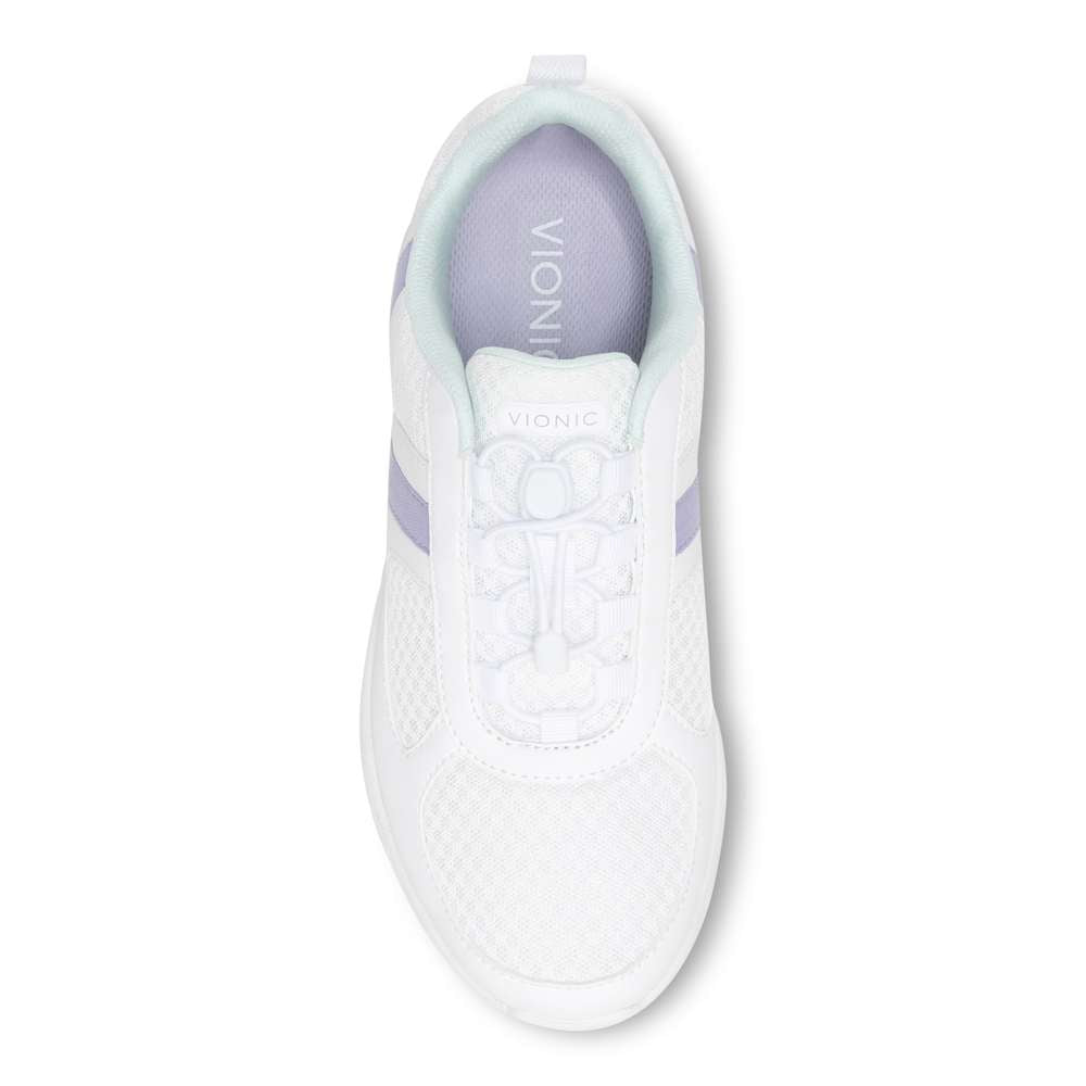 Maren Elastic Lace Sneaker - White