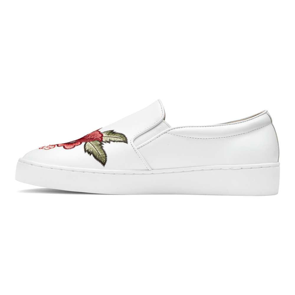 Midi Slip-On Sneaker - White Floral