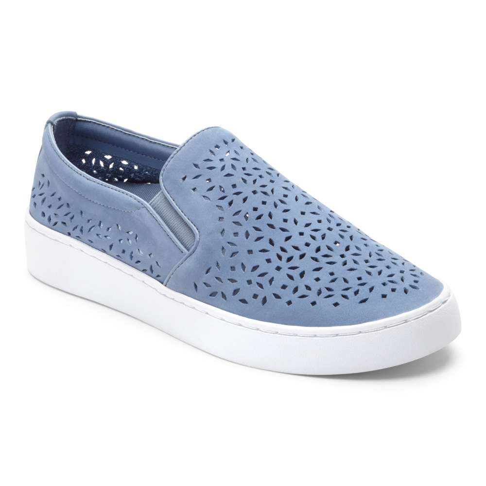 Midi Perf Slip-On Sneaker - Light Blue