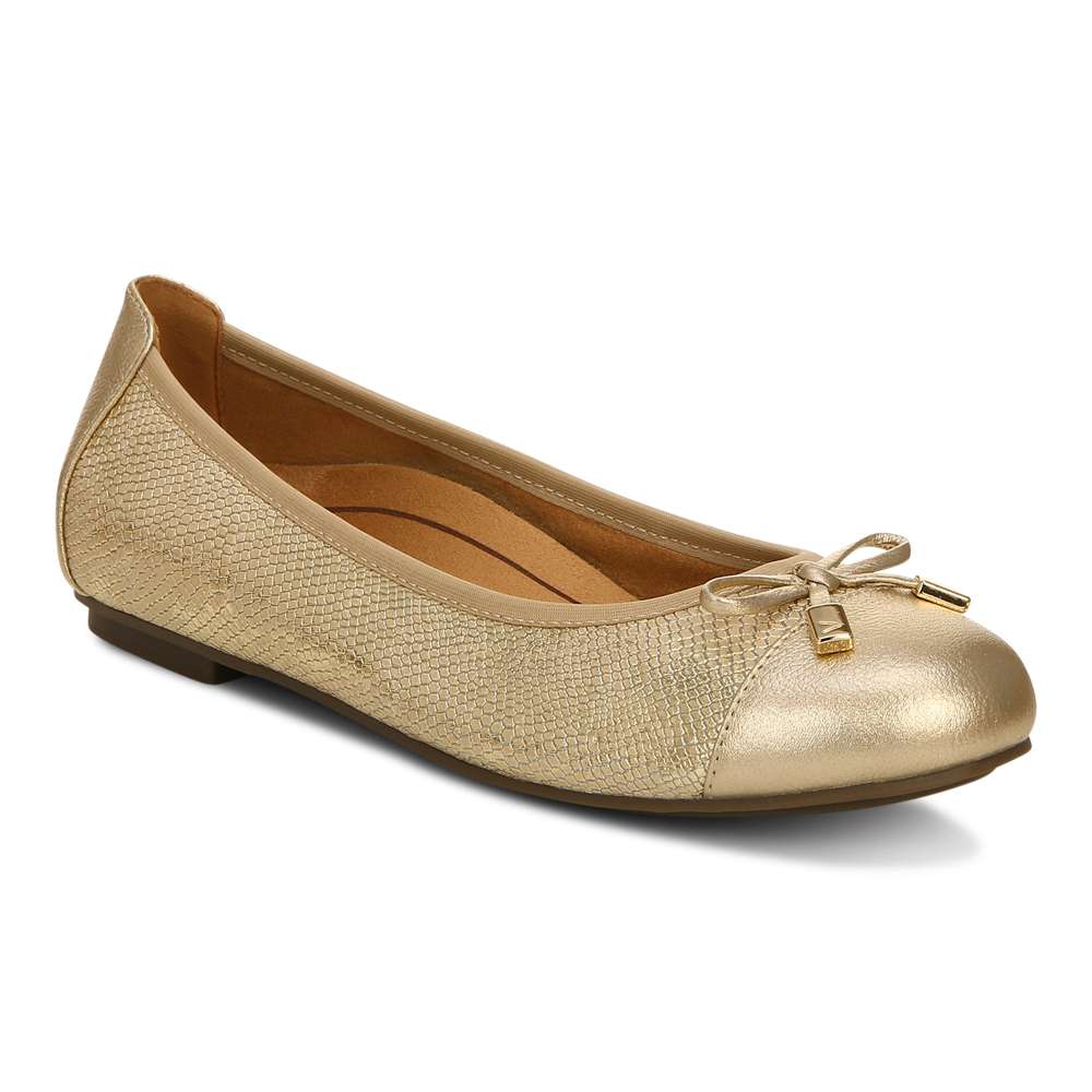 Minna Ballet Flat - Gold Snake