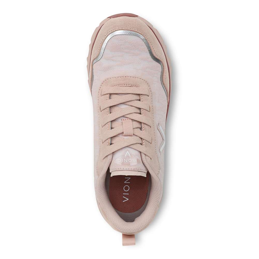 Presley Lace-up Sneaker - Cameo Rose