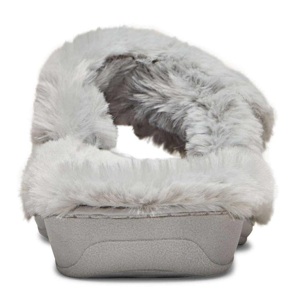Relax Plush Slipper - Light Grey