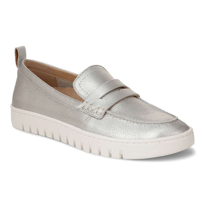 Uptown Loafer - Silver Leather