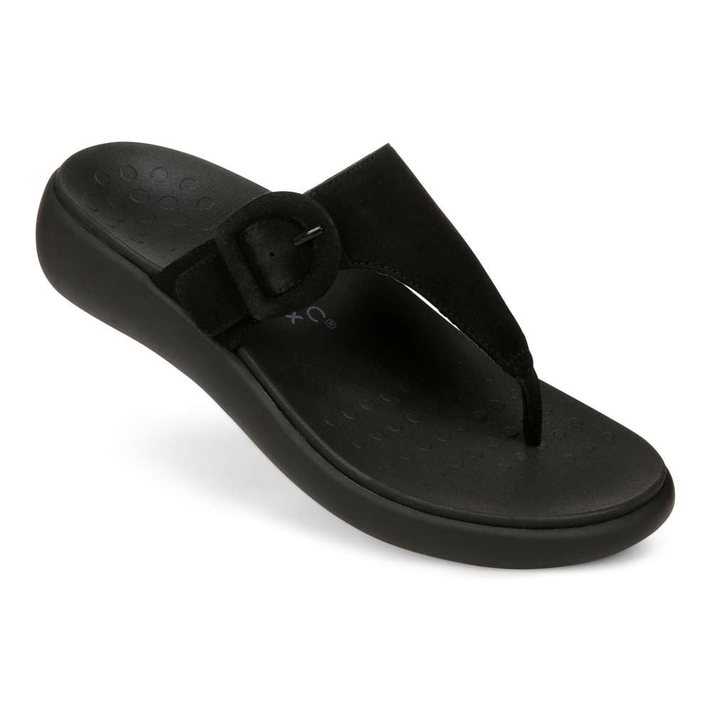 Activate Recovery Sandal - Black Suede