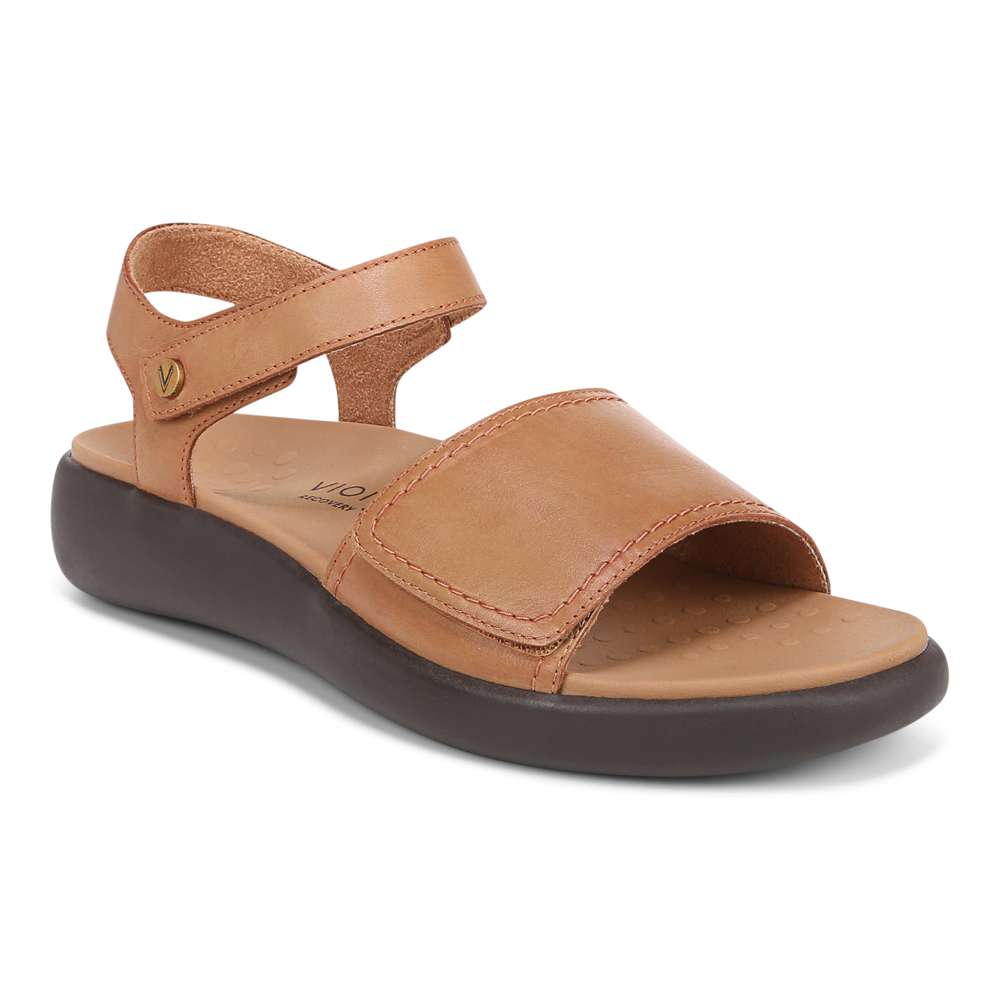 Awaken Recovery Sandal - Wheat Leather