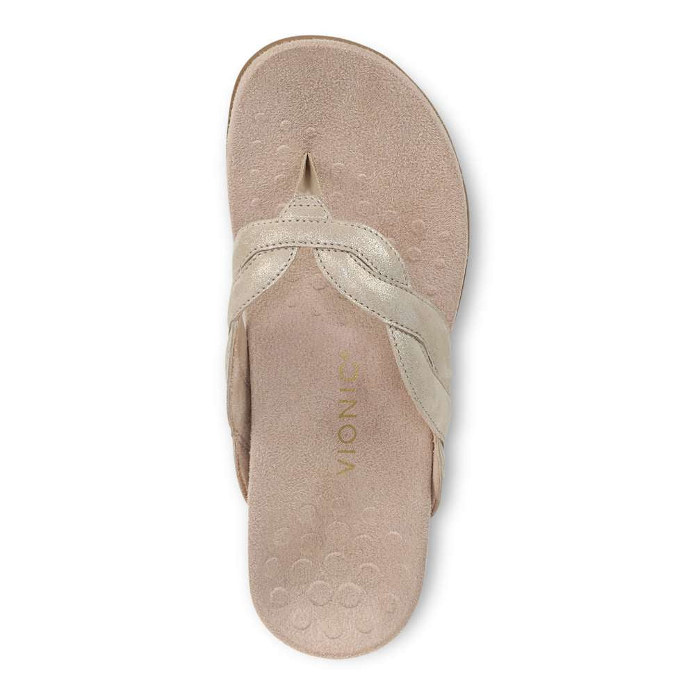 Bella Braid Toe Post Sandal - Gold