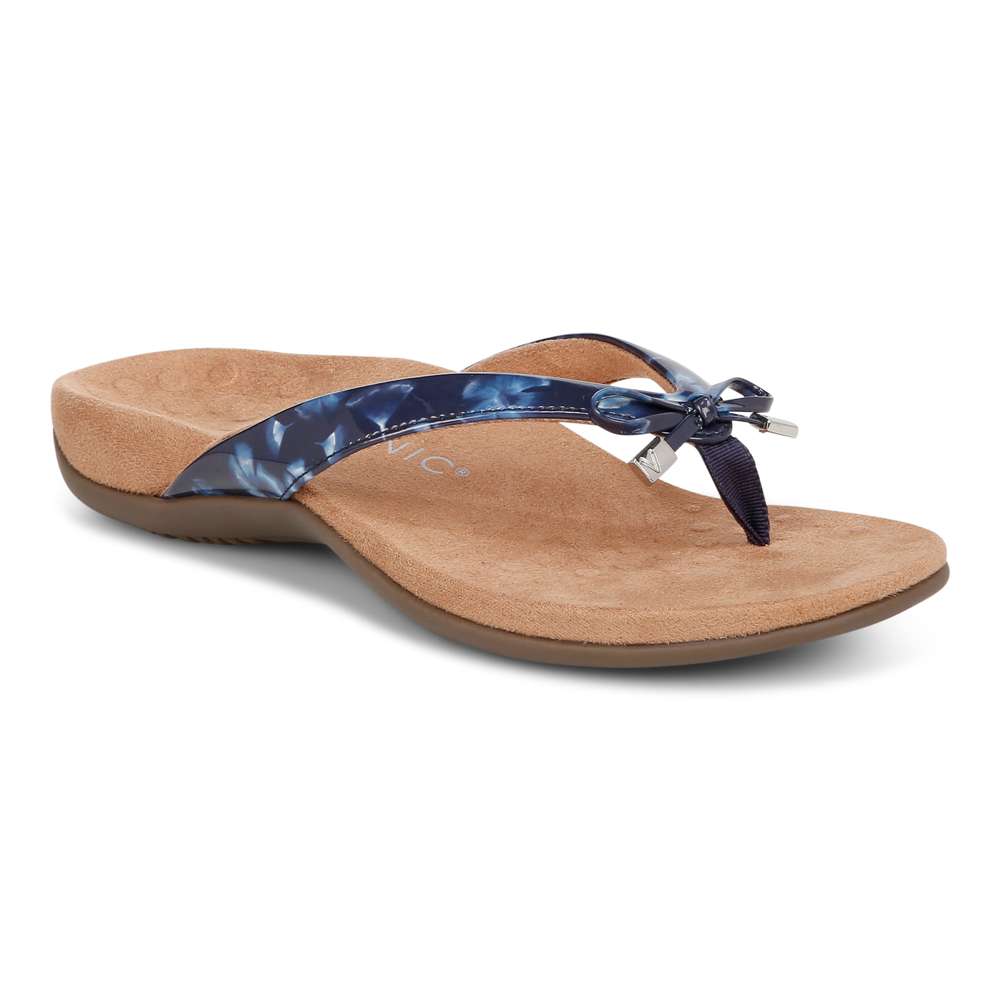Bella Toe Post Sandal - Navy Poppy