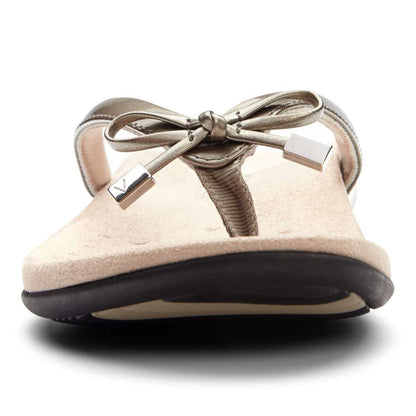 Bella Toe Post Sandal - Pewter