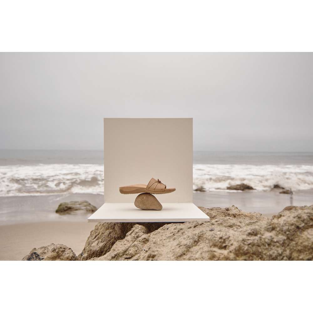 Bella Slide Sandal - Camel