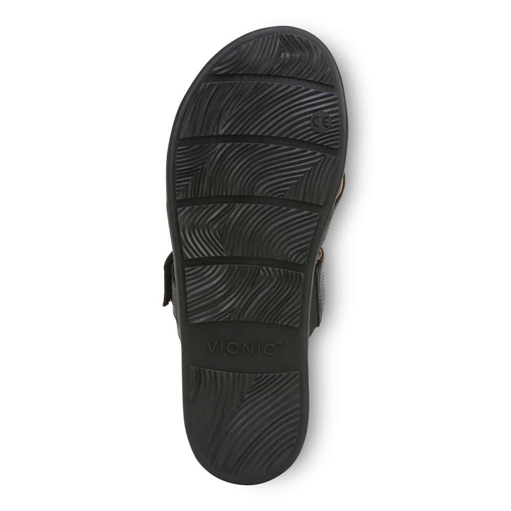Carmela Slide Sandal - Black