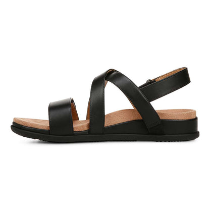 Cypress Backstrap Sandal - Black Leather