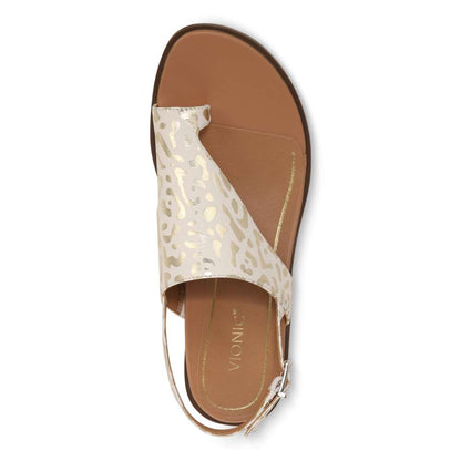 Ella Sandal - White Leopard