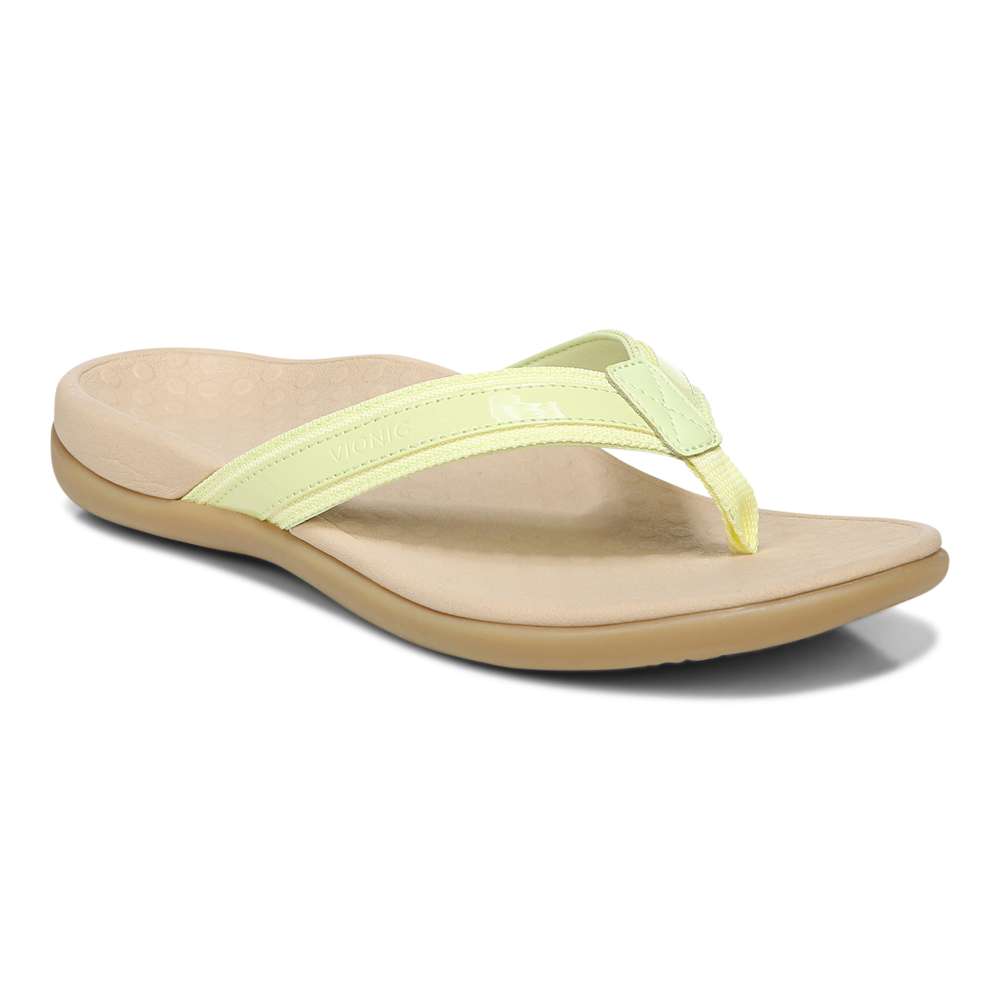 Islander Toe Post Sandal - Pale Lime