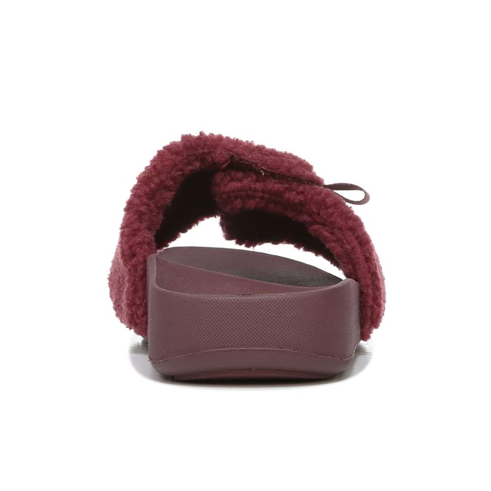 Keira Shearling Slide Sandal - Port