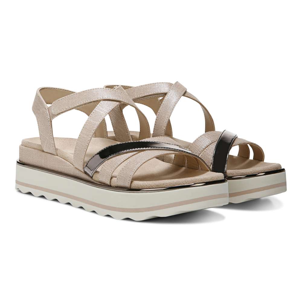 Kellyn Flatform Sandal - Moonlight Linen