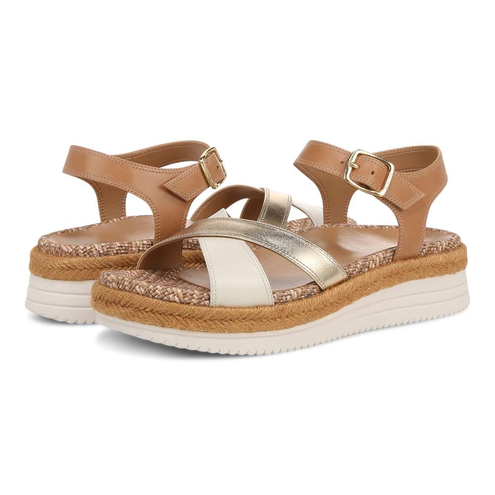 Mar Platform Sandal - Camel/Gold