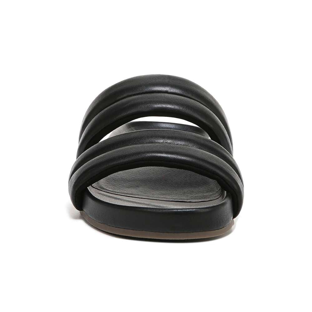 Mayla Slide Sandal - Black Nappa