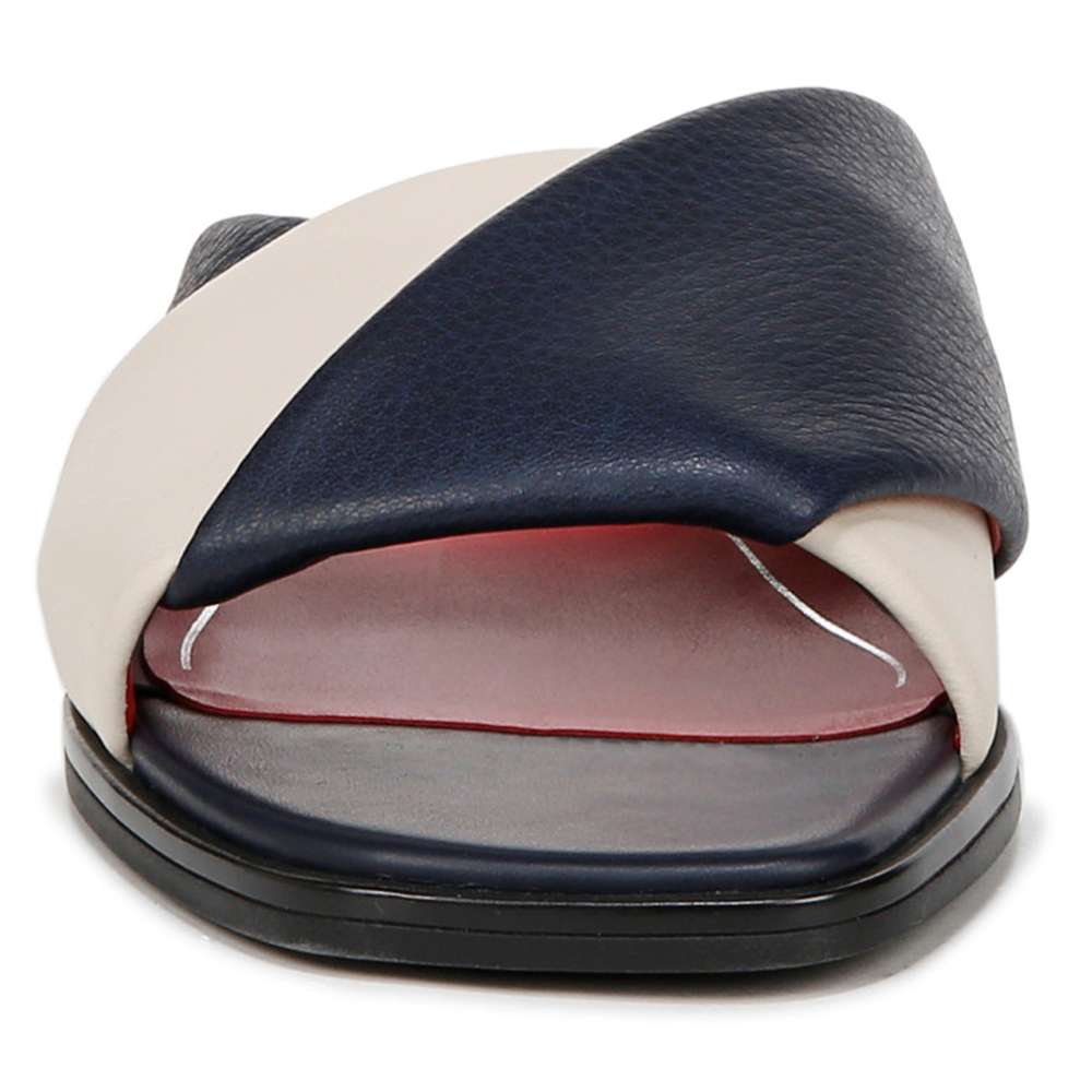 Miramar Slide Sandal - Navy/Cream