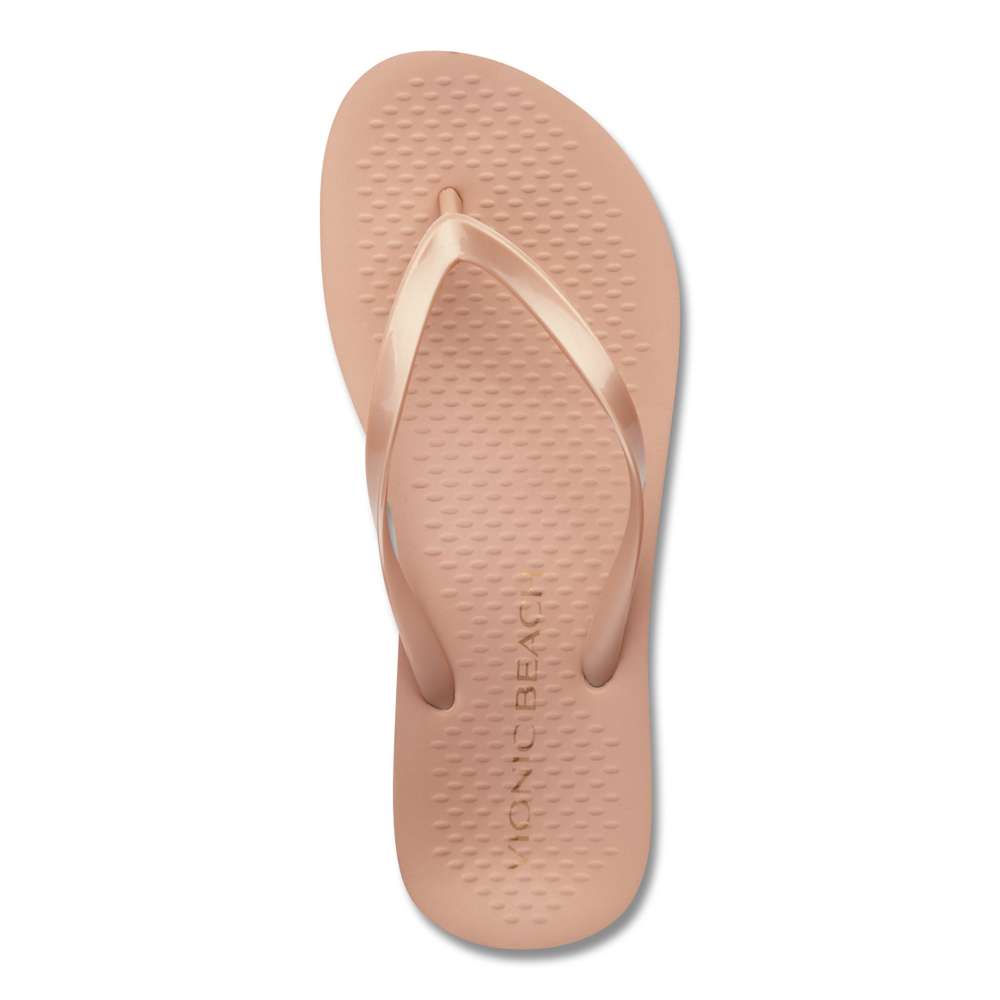 Noosa Solid Toe Post Sandal - Rose Gold